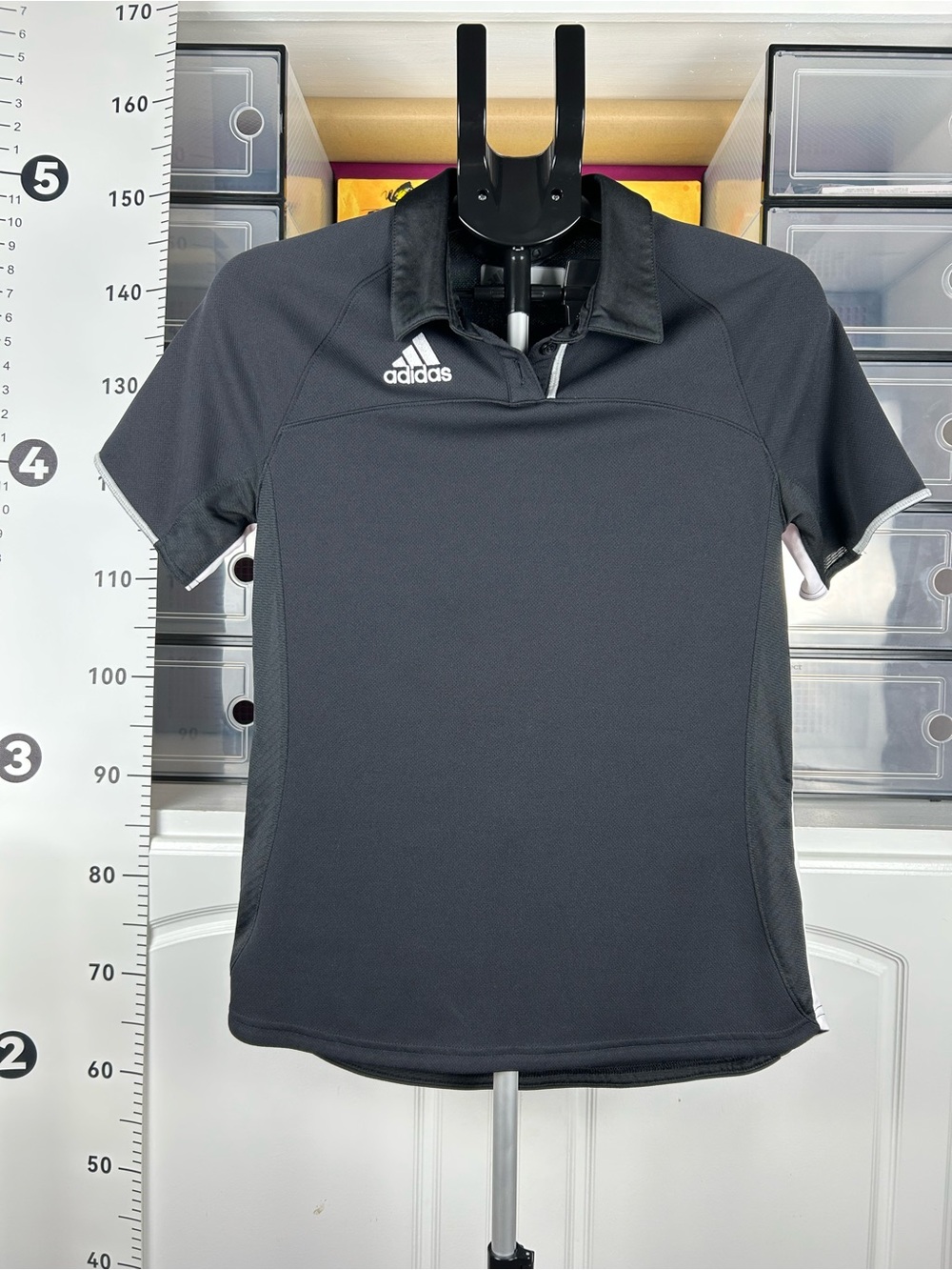 adidas Black Women’s Short-Sleeve Polo Jersey
